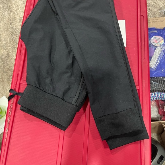 Adidas Black pants , cuff leg. Nice material with Gift Bag size XS - Picture 4 of 7